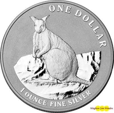 2012 Silver 1oz KANGAROO - Mareeba Rock-Wallaby